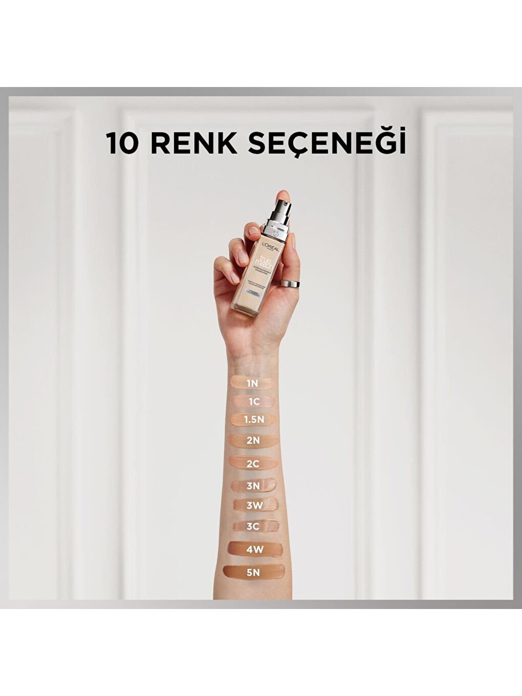 True Match Bakım Yapan Fondöten 3N Creamy Beige (30 ml)-5