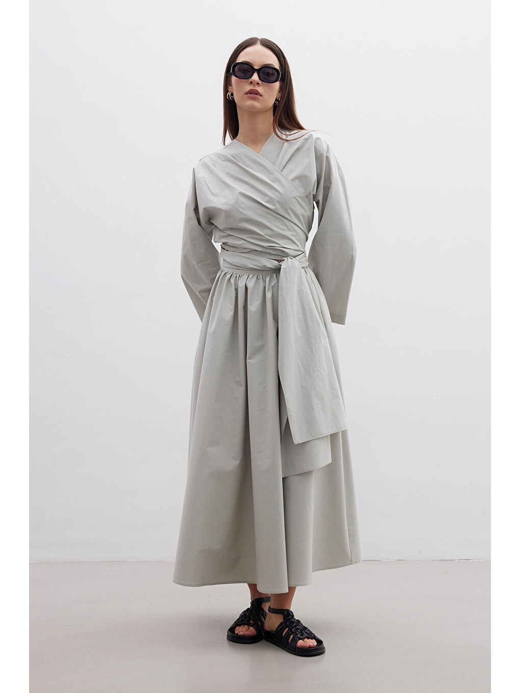 Kimono Tarz Premium Gömlek Yeşil-3