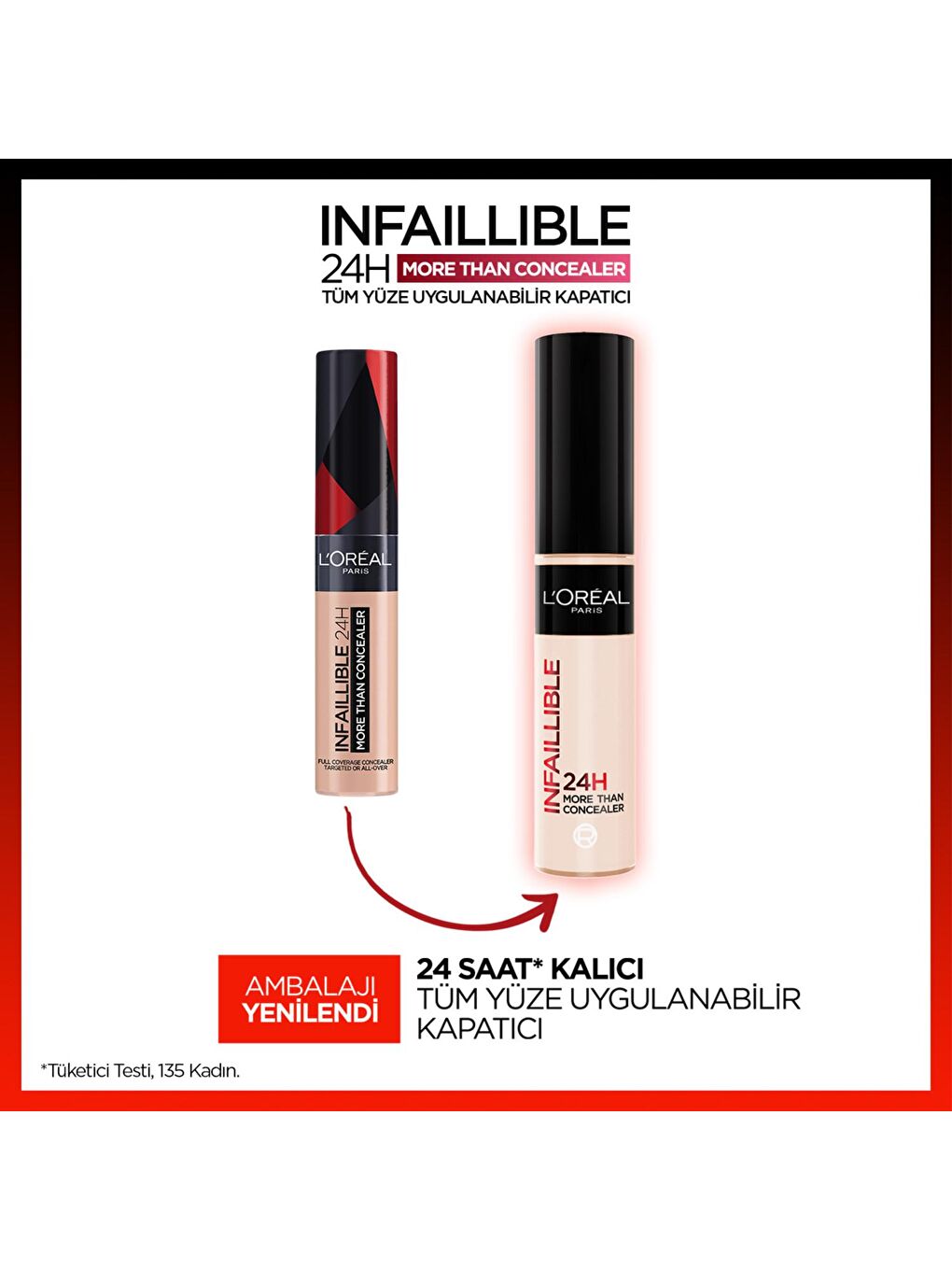 L'Oreal Paris Nude Infaillible Tüm Yüze Uygulanabilir Kapatıcı 322 Ivory - 2