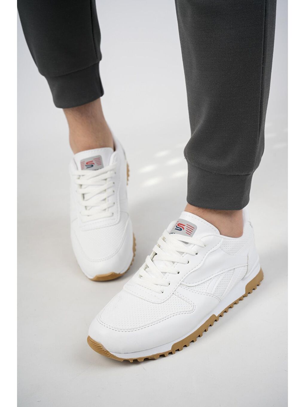 Beyaz Blake Unisex Ortopedik Günlük  Yürüyüş Koşu Sneaker Spor Ayakkabı-1