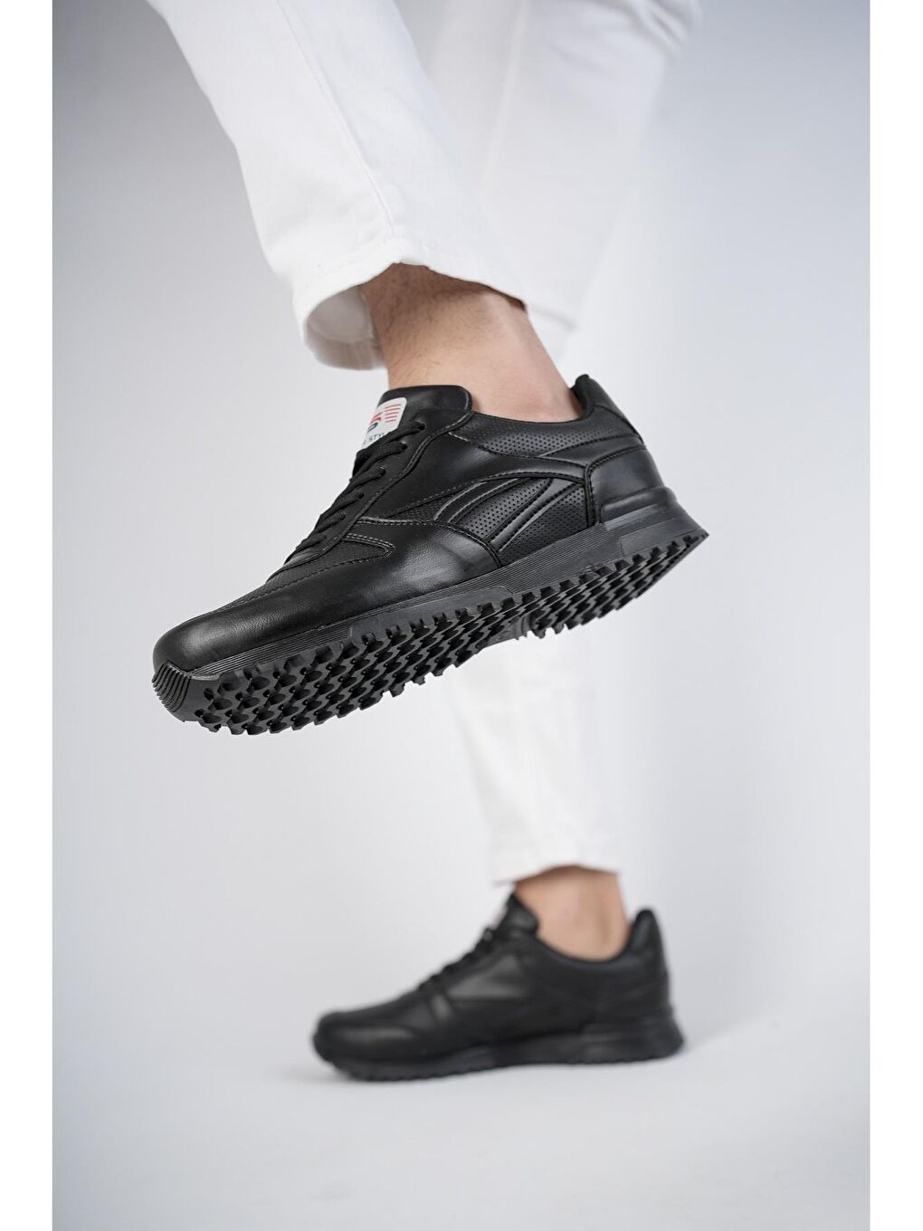 Siyah Blake Unisex Ortopedik Günlük  Yürüyüş Koşu Sneaker Spor Ayakkabı-1