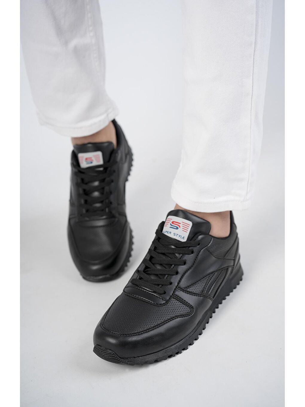 Siyah Blake Unisex Ortopedik Günlük  Yürüyüş Koşu Sneaker Spor Ayakkabı-3