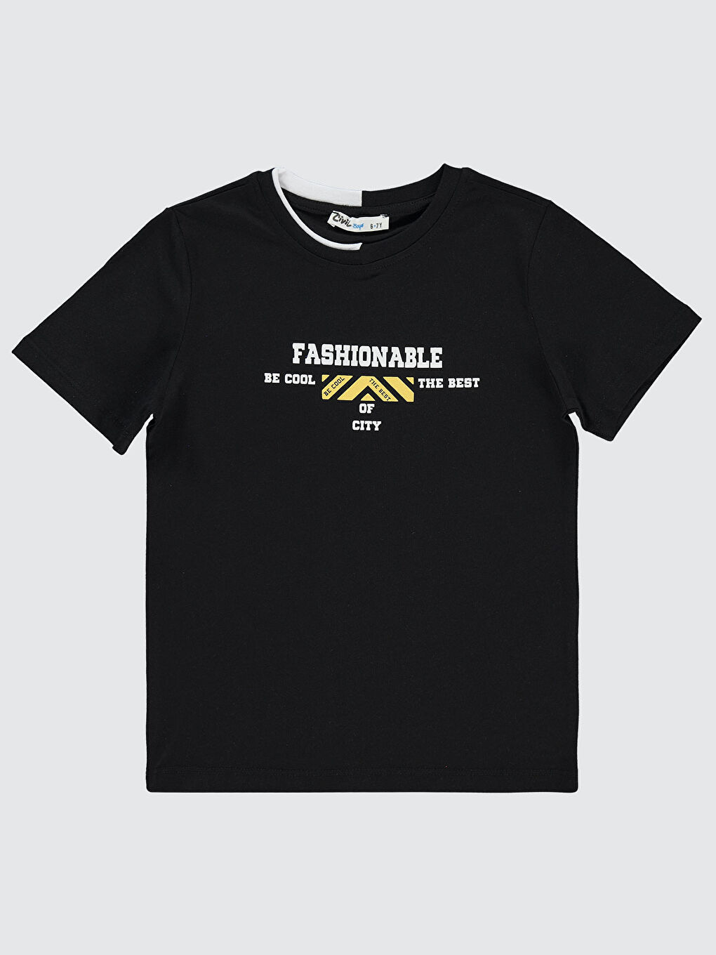 Boys Erkek Çocuk Tişört 6-9 Yaş Siyah