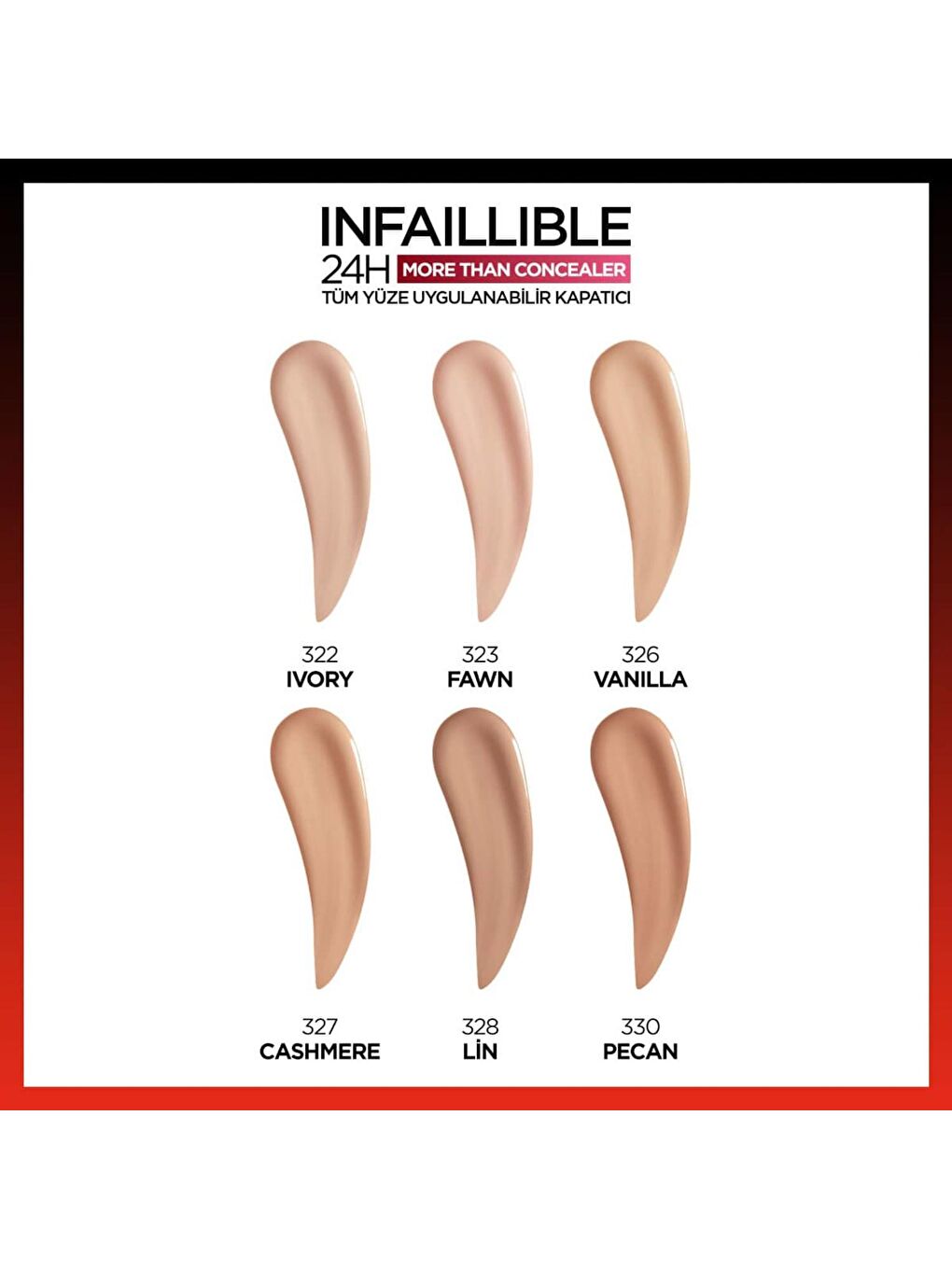 L'Oreal Paris Nude Infaillible Tüm Yüze Uygulanabilir Kapatıcı 326 Vanilla - 7