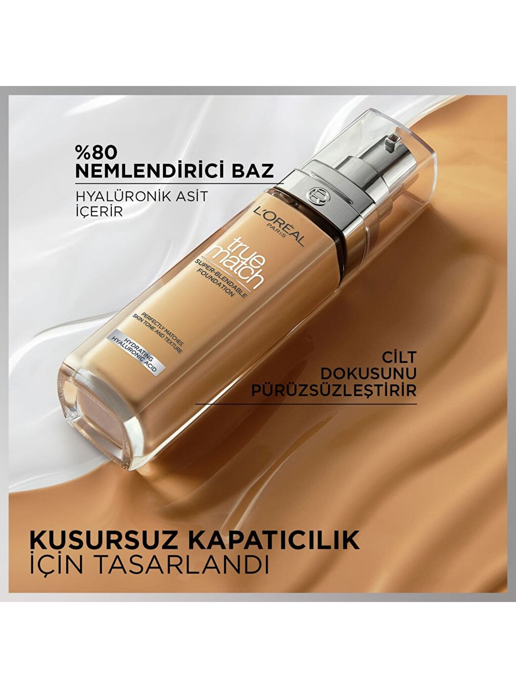 True Match Bakım Yapan Fondöten 1N Ivory (30 ml)-3