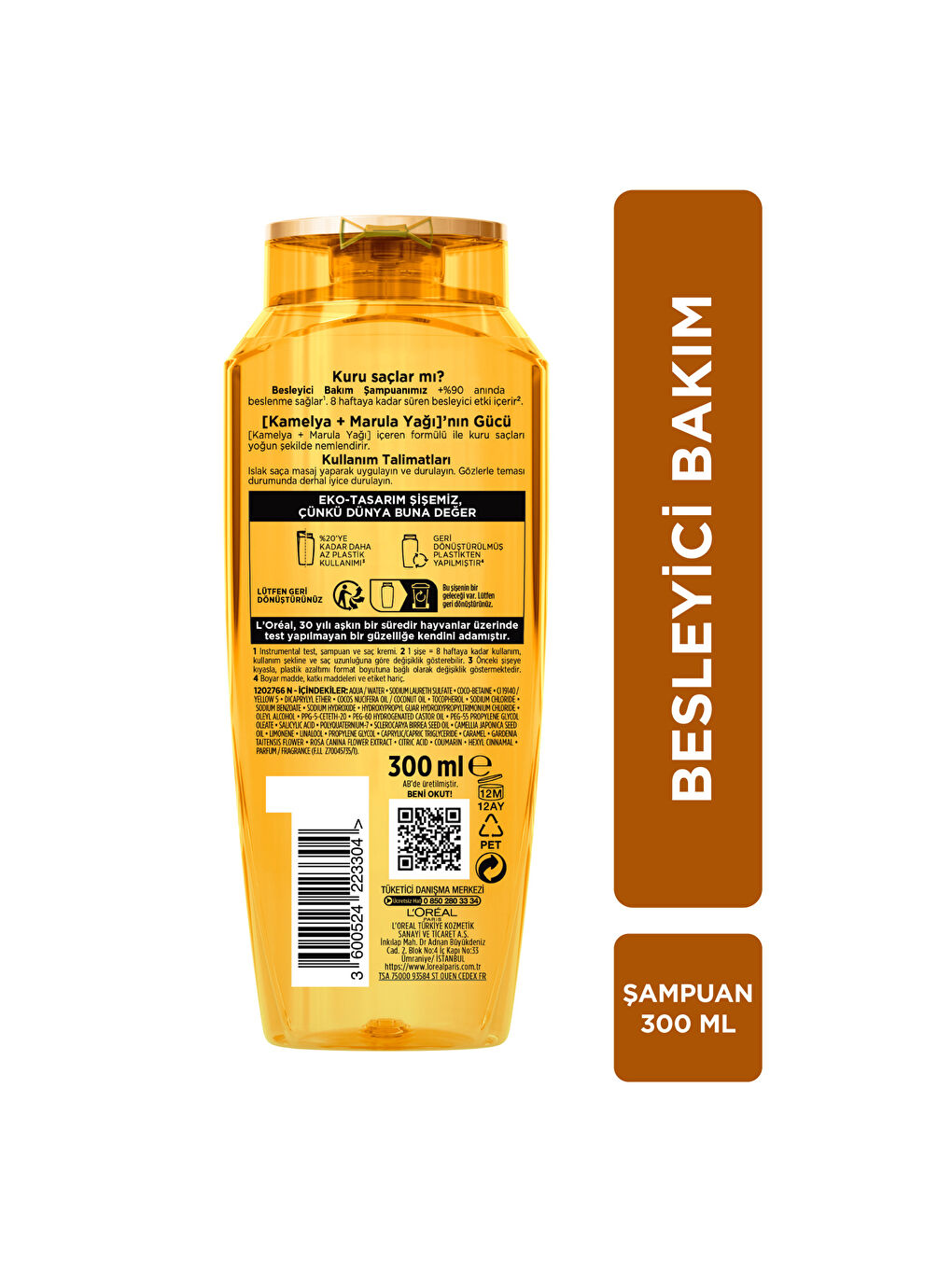 L'Oréal Paris Elseve Mucizevi Yağ Besleyici Bakım Şampuanı 300 ml-6