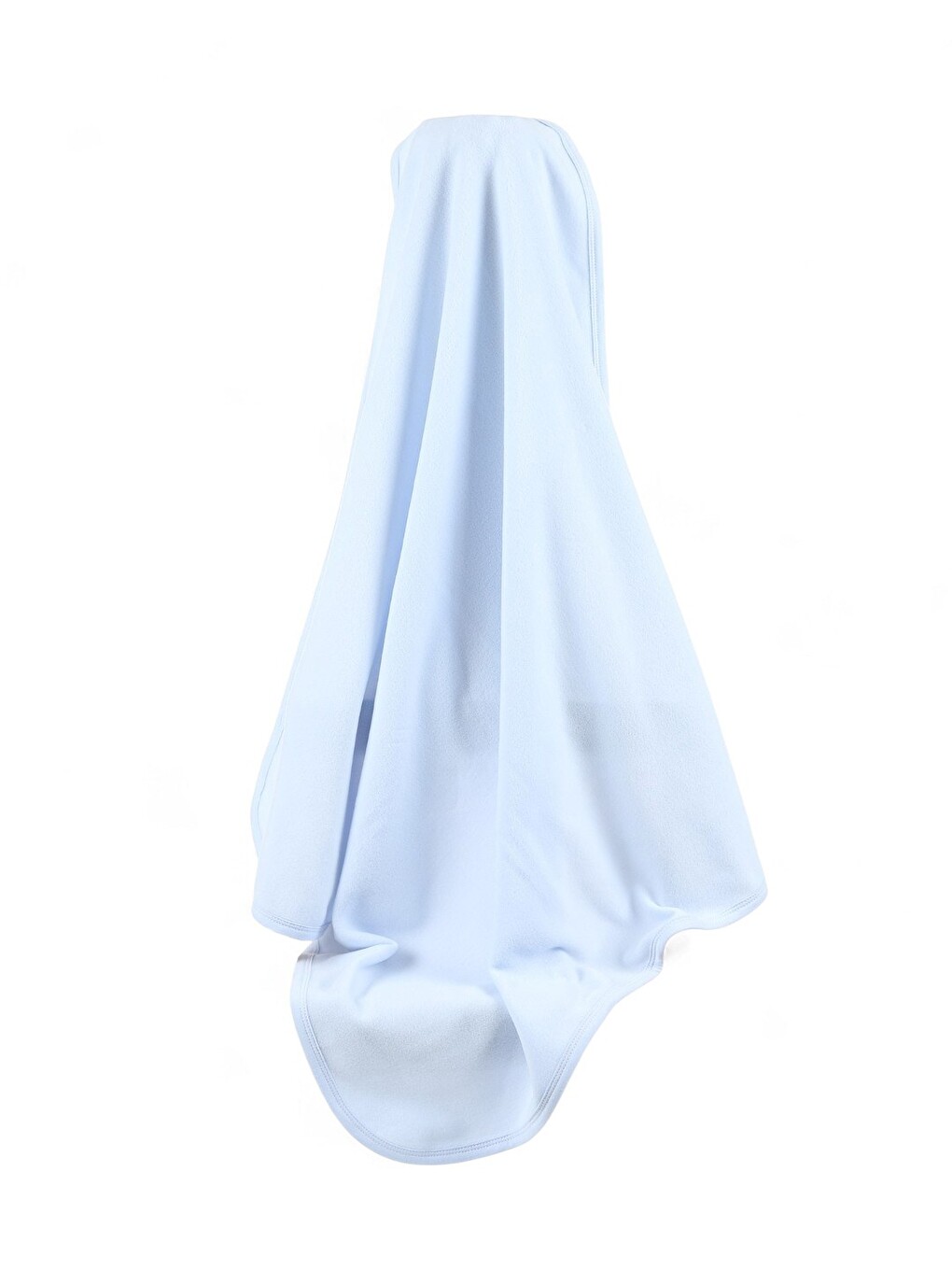 Mavi Sade Polar Kenarları Biyeli Battaniye En:84 Cm Boy: 87 Cm-2