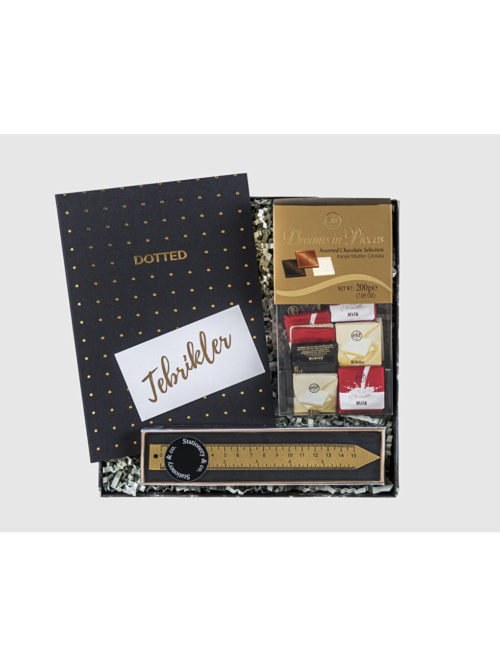 Siyah Bravo Tebrikler Hediye Kutusu