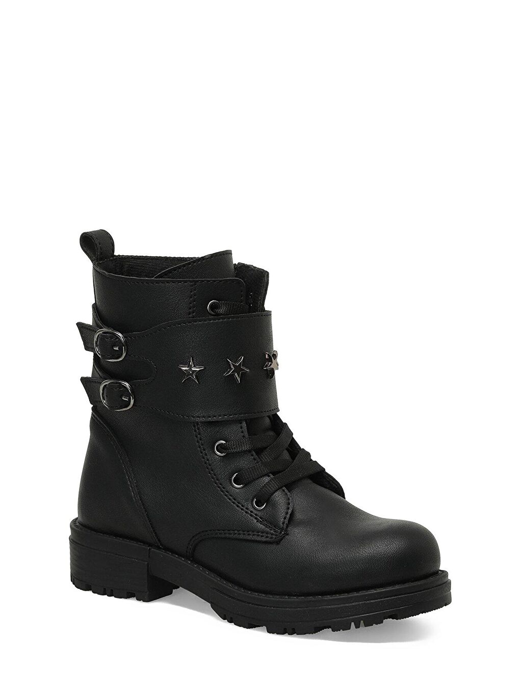 SARA 3PR Siyah Kız Çocuk Sneaker Bot-1