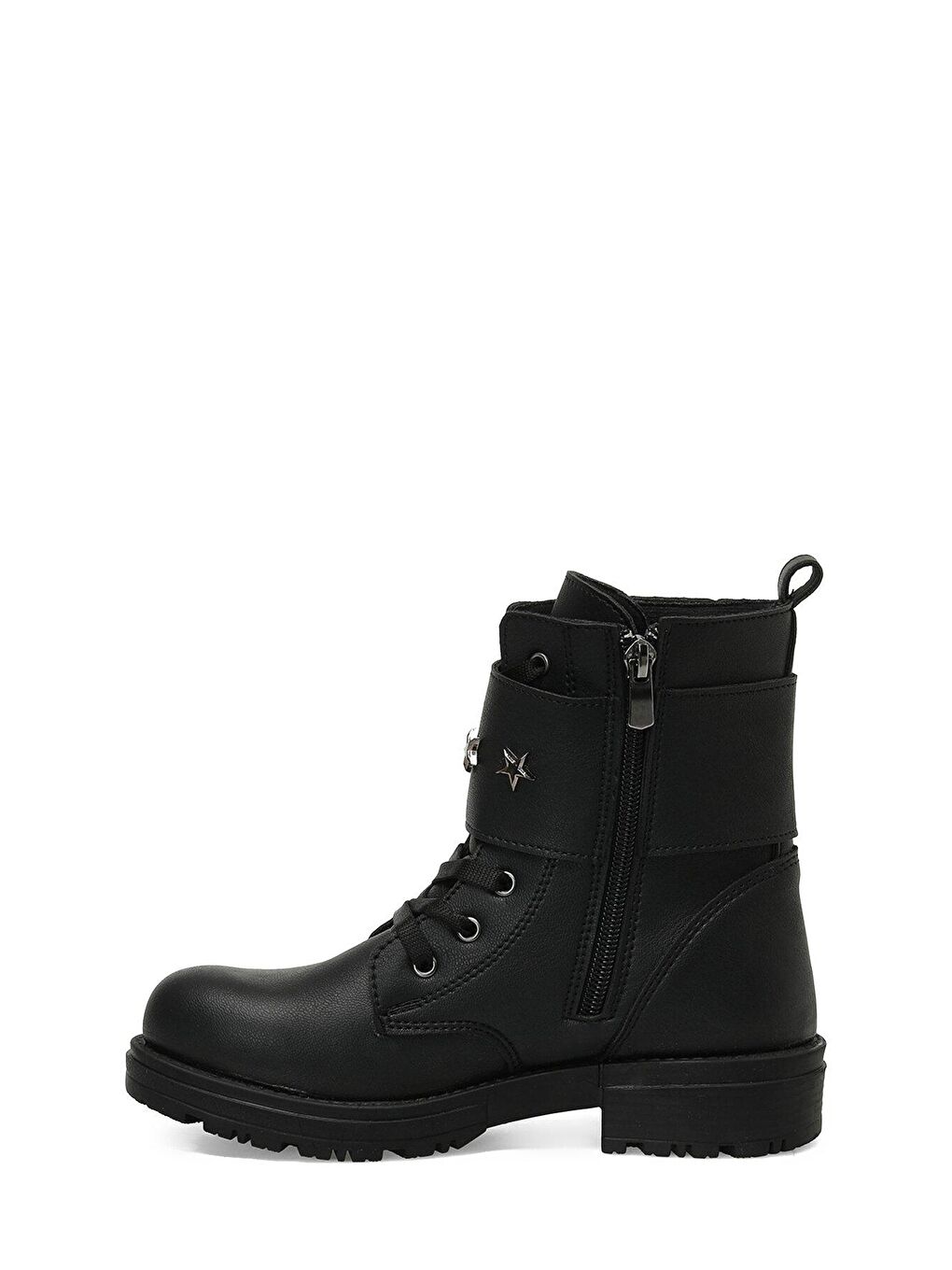 SARA 3PR Siyah Kız Çocuk Sneaker Bot-2