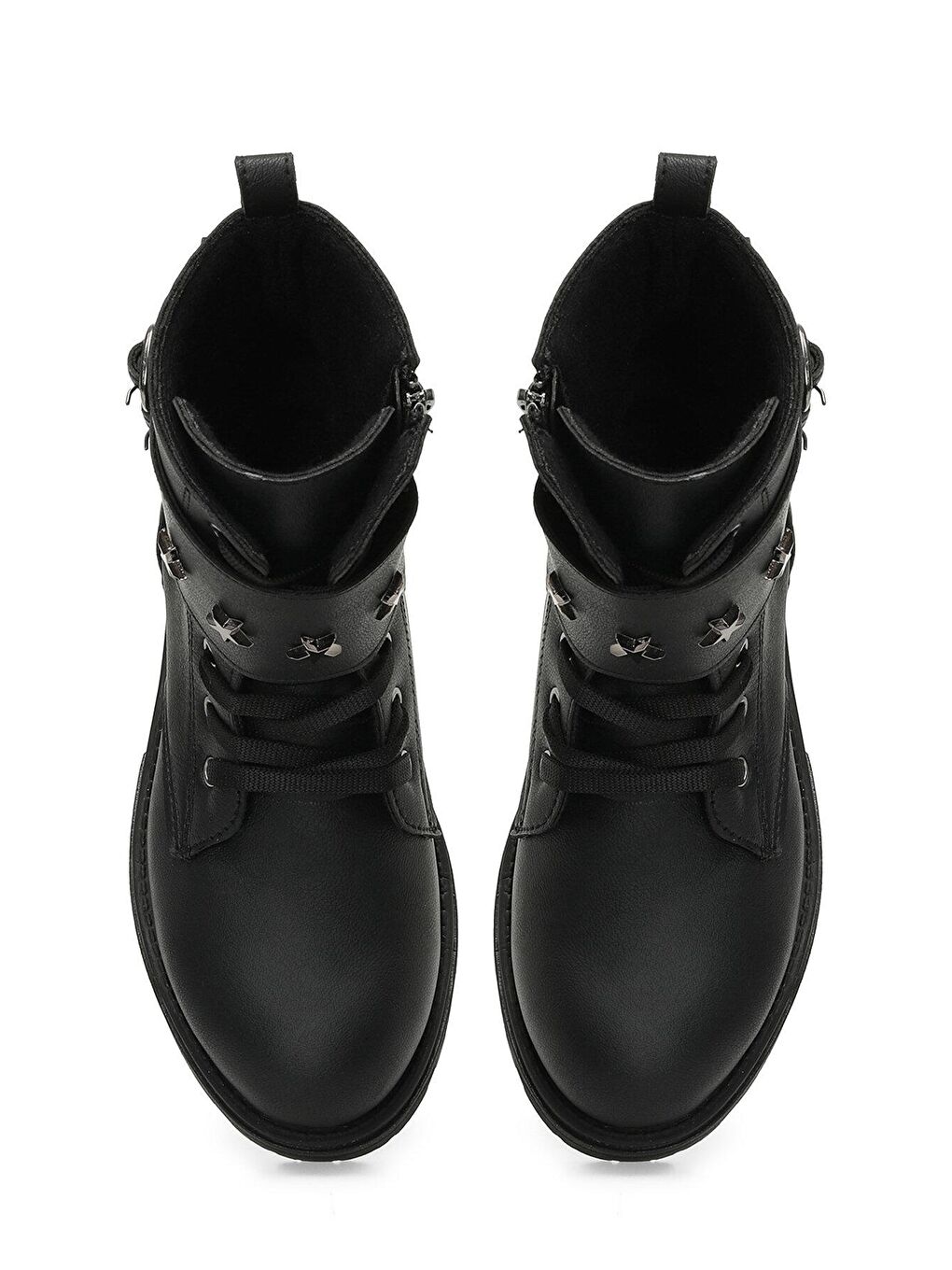 SARA 3PR Siyah Kız Çocuk Sneaker Bot-3