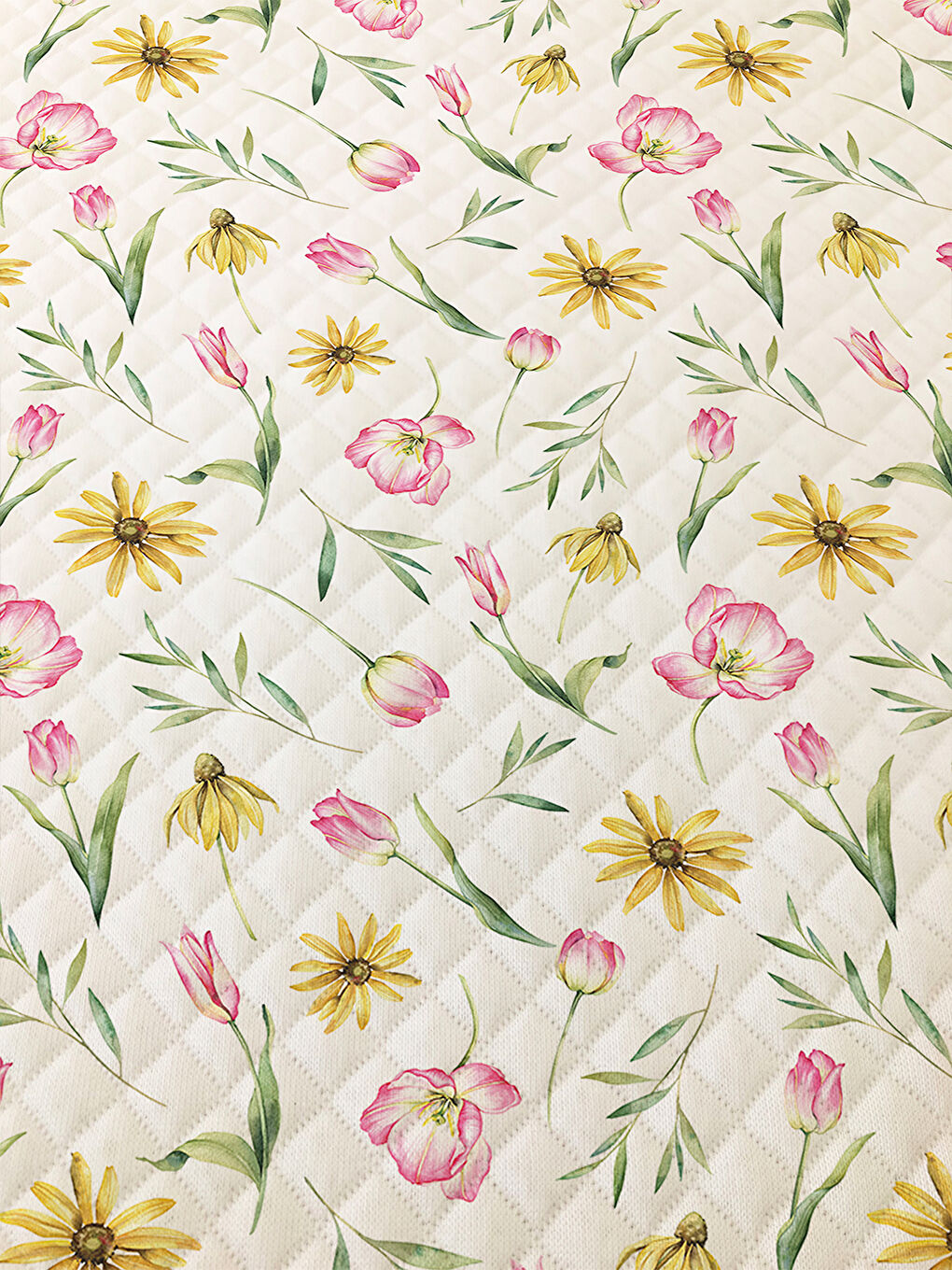 Karışık Modern Desen Çift Kişilik Baskılı Pike (200x220 Cm) Renkli-1