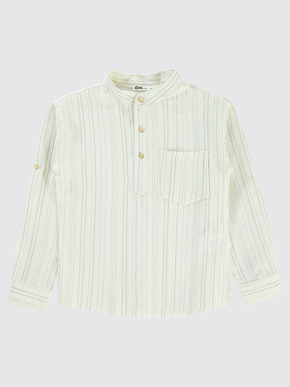 Boys Erkek Çocuk Gömlek 10-13 Yaş Haki