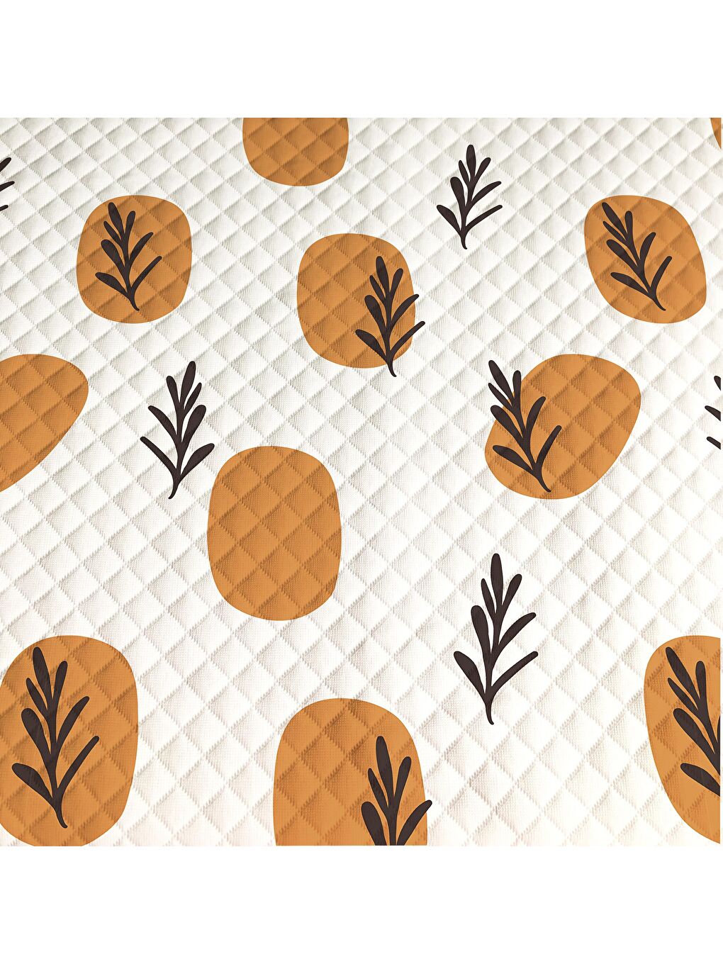 Karışık Modern Desen Çift Kişilik Baskılı Pike (200x220 Cm) Renkli-1