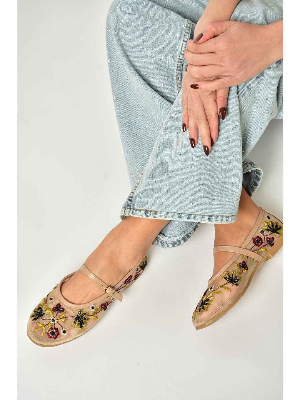 Bej U2678532 Ten Kadın Babet-1