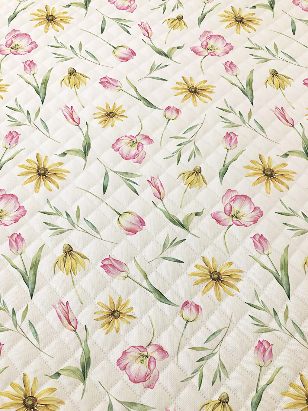 Karışık Modern Desen Çift Kişilik Baskılı Pike (200x220 Cm) Renkli-1