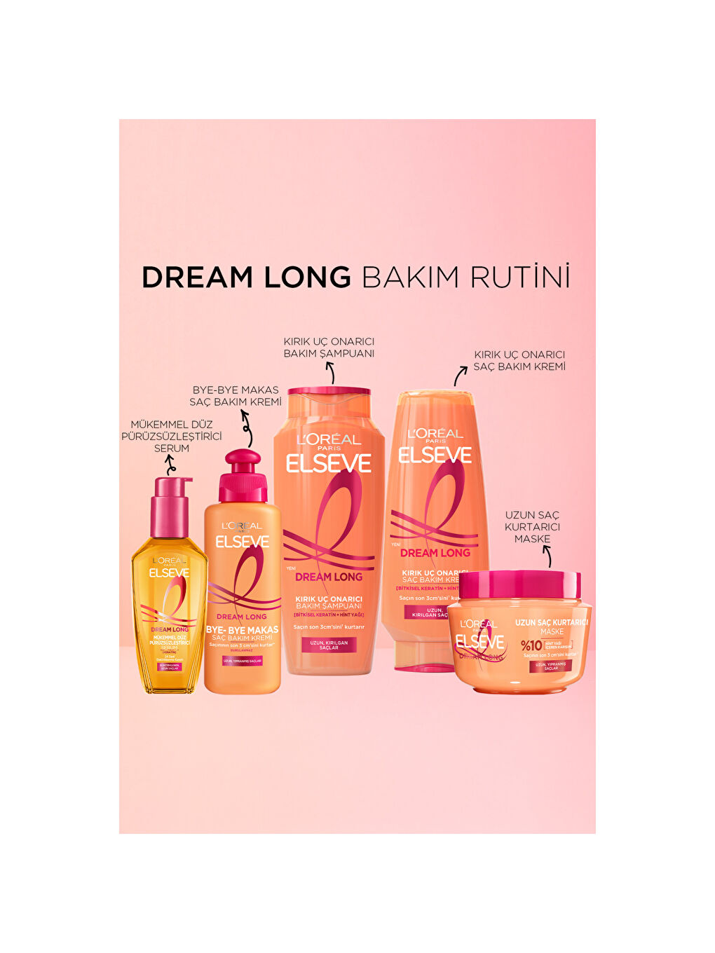 Elseve Dream Long Onarıcı Bakım Şampuanı 300 Ml-6