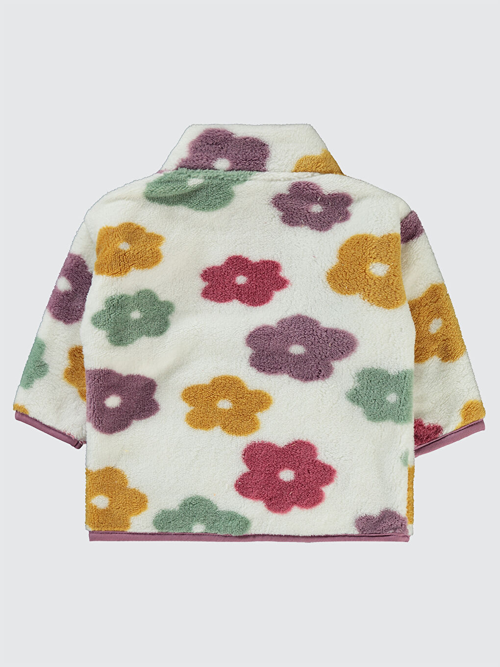 Baby Kız Bebek Fermuarlı Sweatshirt  6-18 Ay Ekru-1