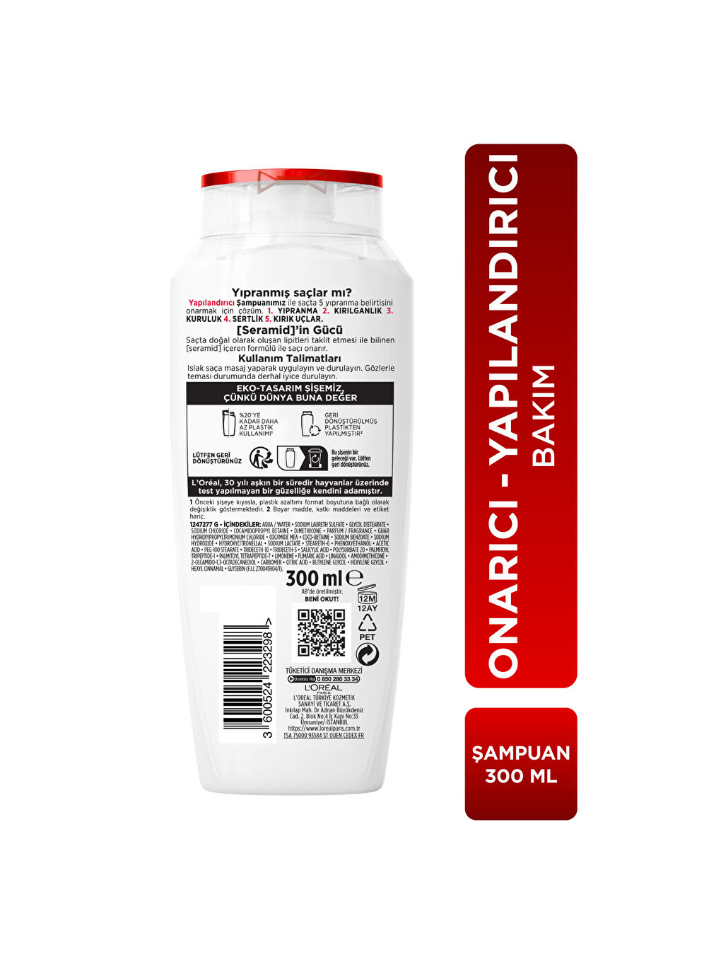 L'Oréal Paris Elseve Komple Onarıcı 5 Yapılandırıcı Bakım Şampuanı 300 ml-6