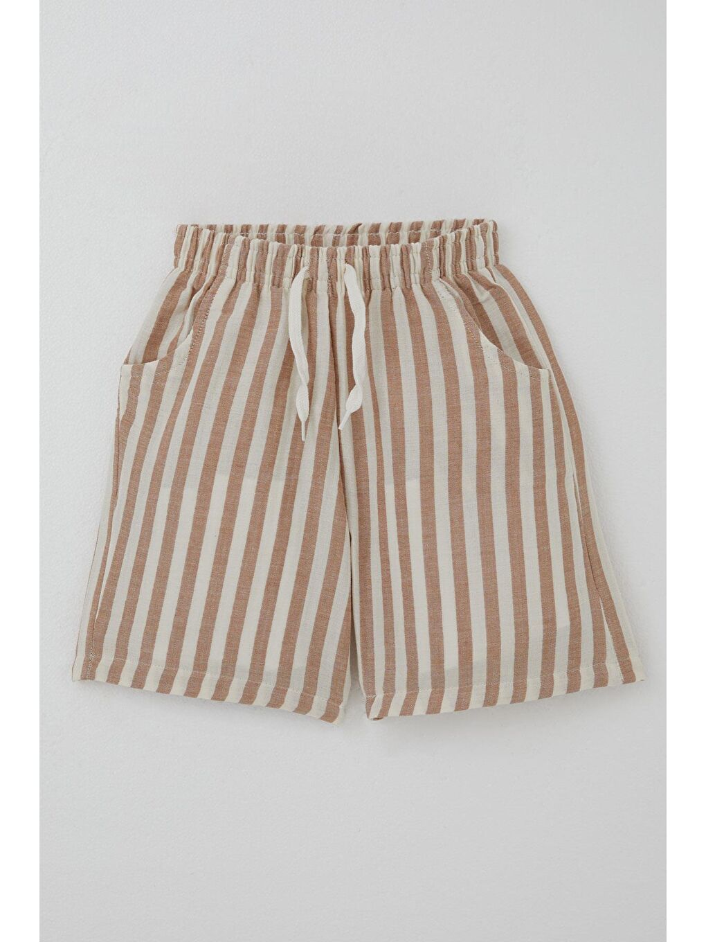 Erkek Çocuk Şortlu Takım Yazı Baskılı Bağcık Aksesuarlı Ekru (4 Yaş)-6