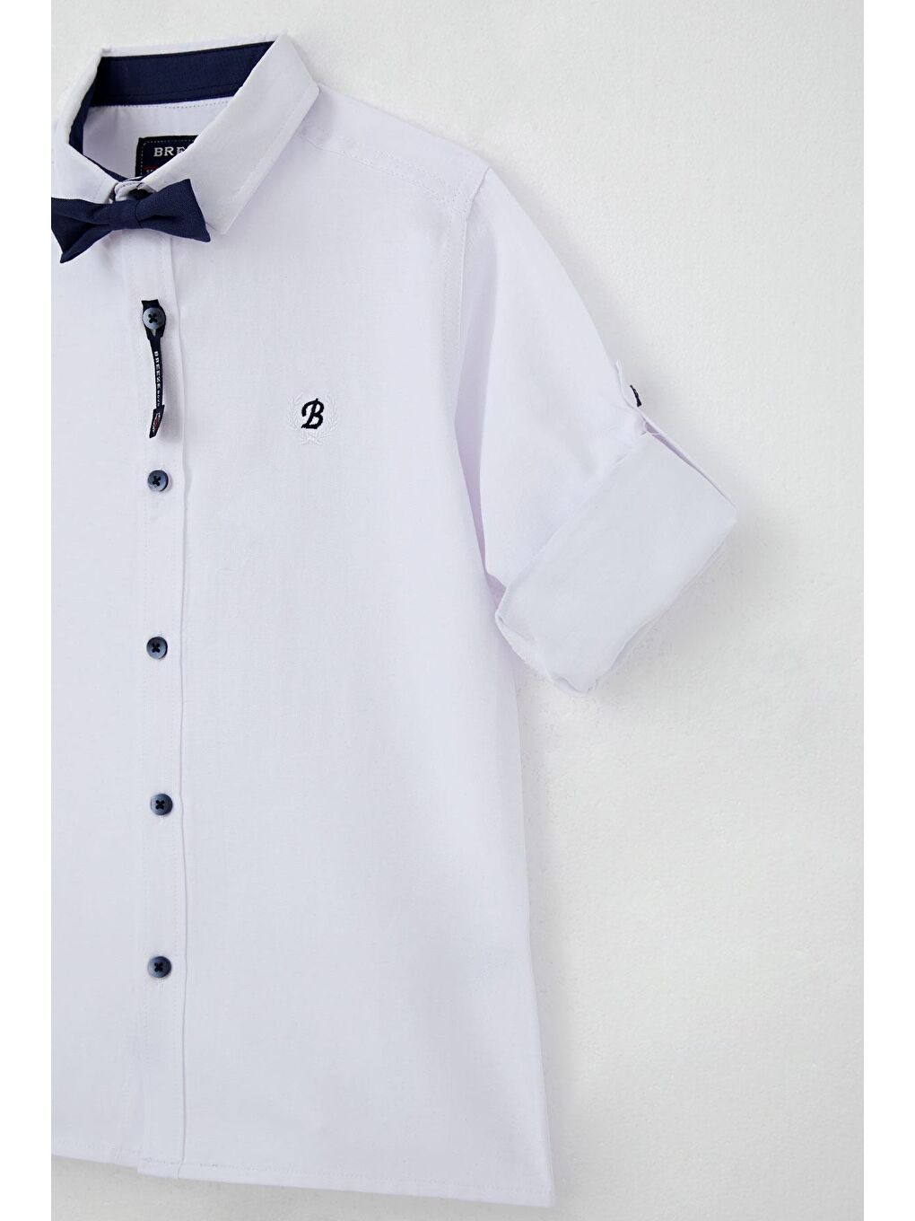 Erkek Çocuk Gömlek Papyonlu Beyaz (8-12 Yaş)-4