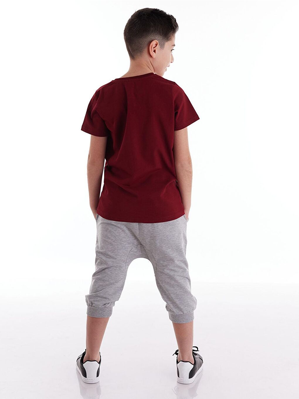 Karışık Play Game Erkek Çocuk Tişört Kapri Şort Takım-1