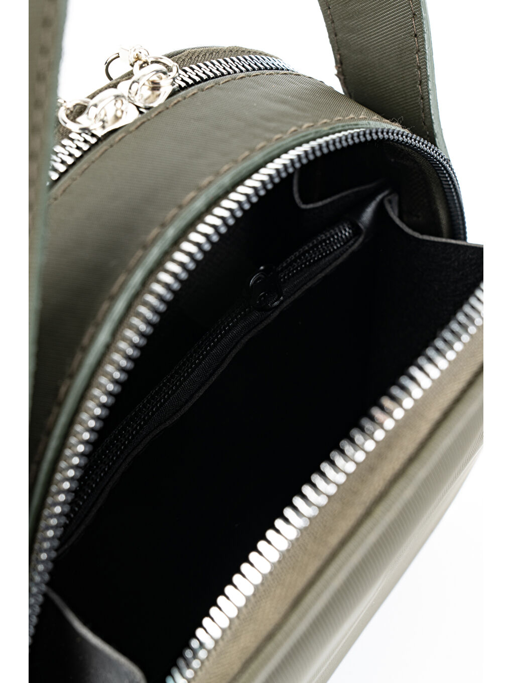 Paraşüt Kumaş Kadın Çapraz Çanta Eftell Haki-5