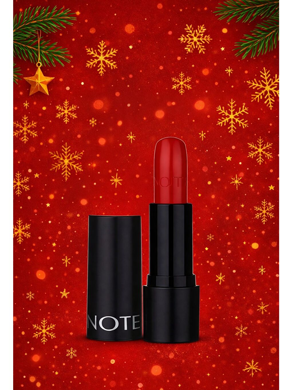 Deep Impact Lipstick Kremsi Dokulu Yarı Parlak Ruj 13 Impressive Red - Kırmızı