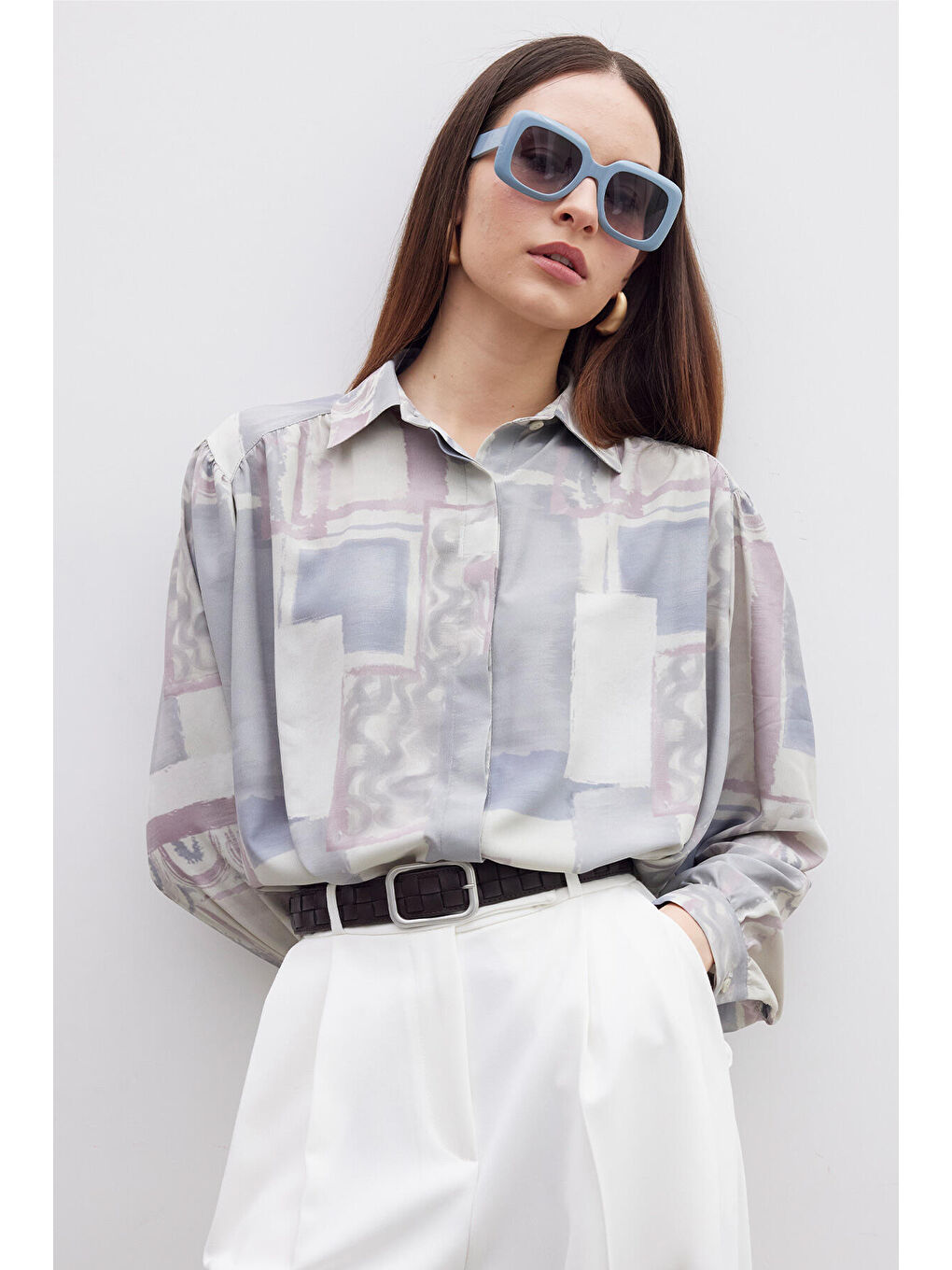 Gri Desenli Gömlek Rustıc-1