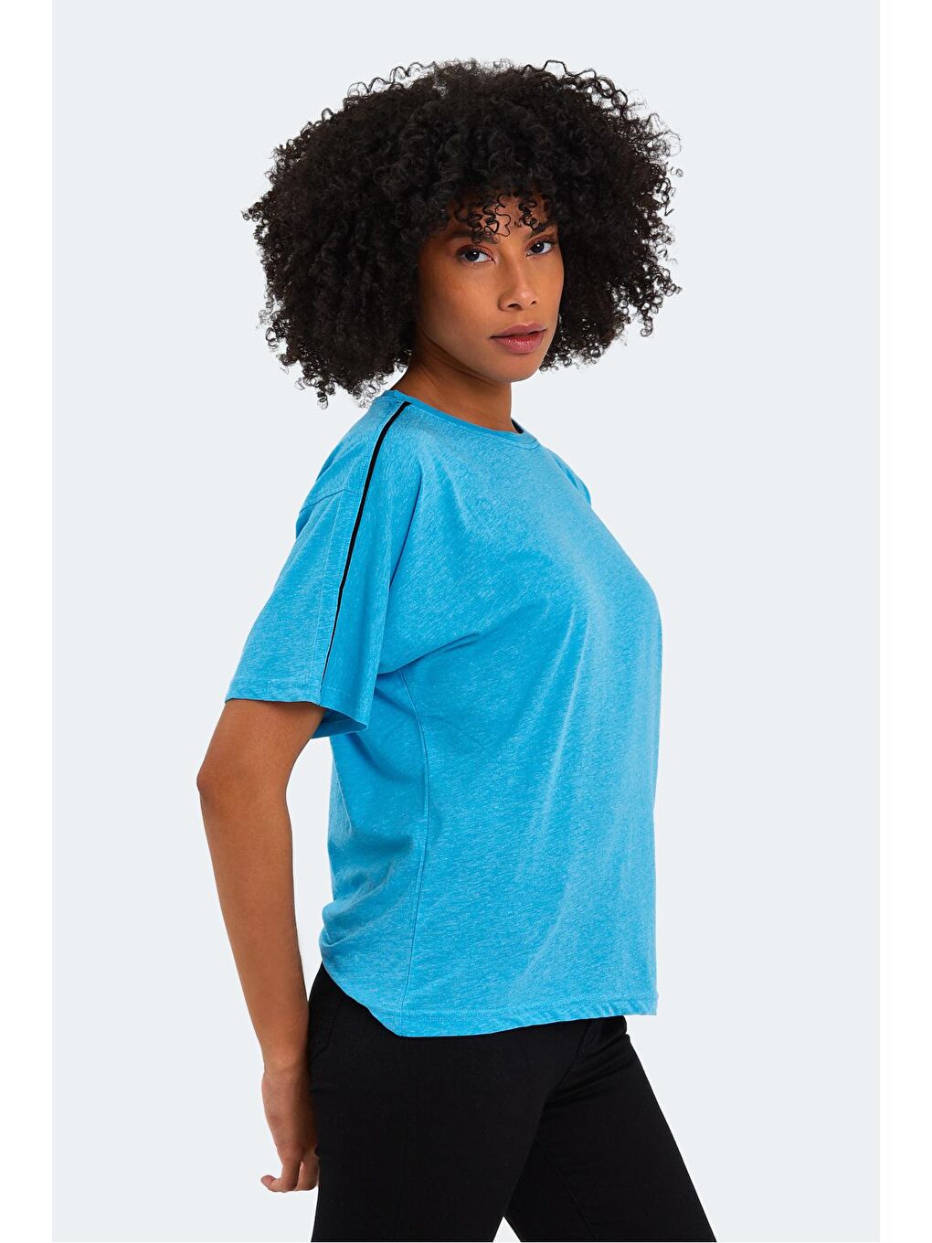 MOYNA Kadın Tişört Mavi-3