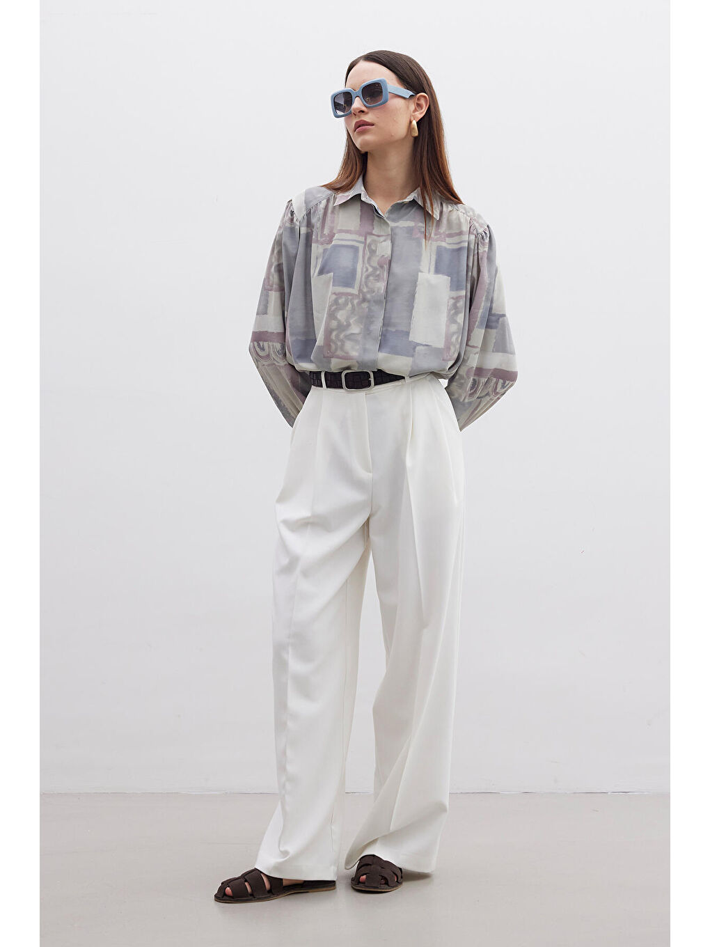 Gri Desenli Gömlek Rustıc-3