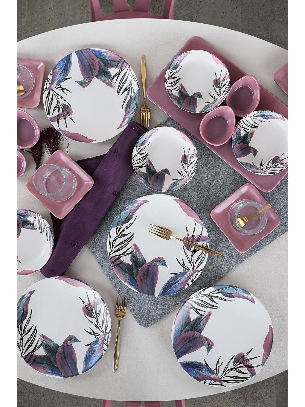 Karışık Vio Kahvaltı Takımı 21 Parça 4 Kişilik-1