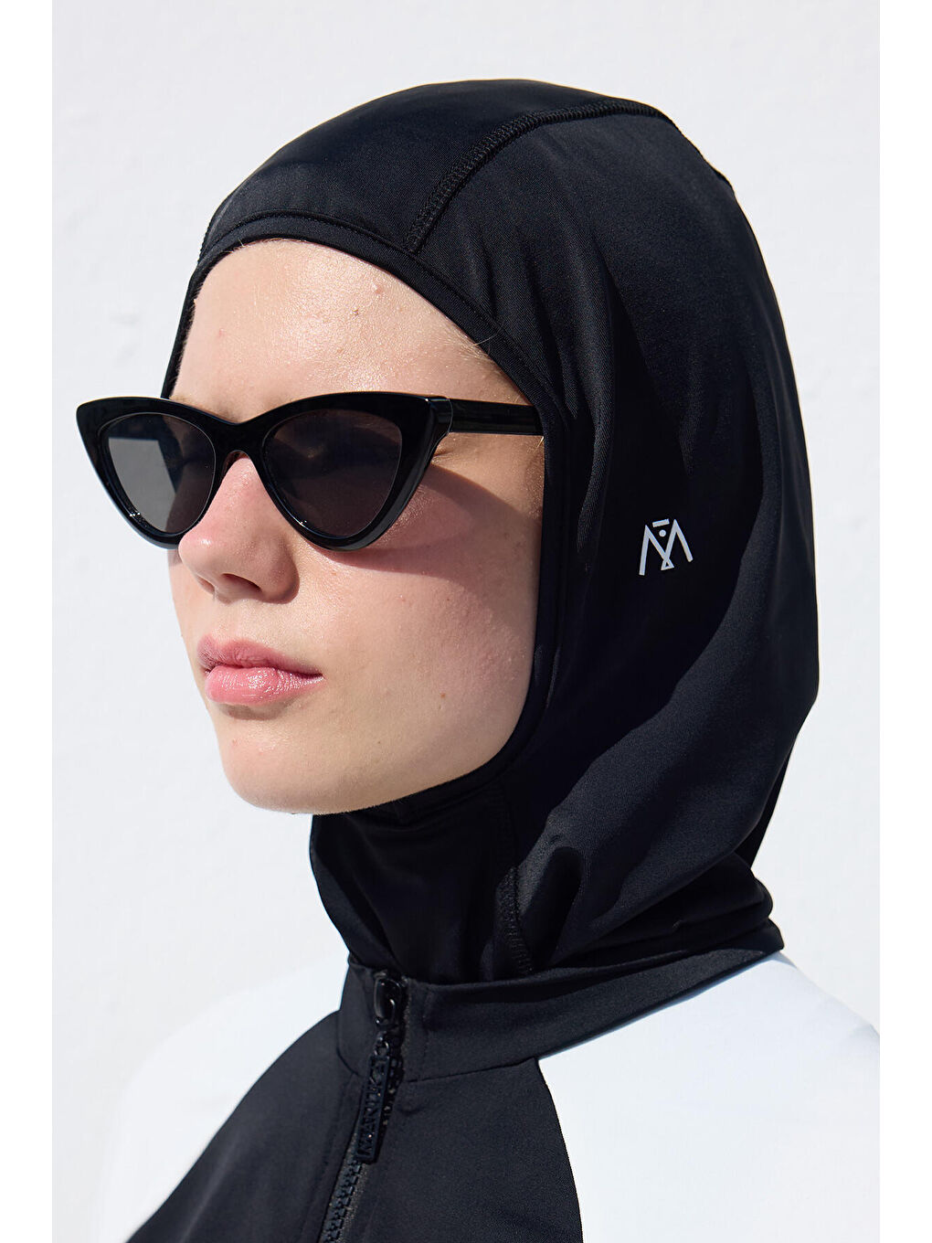 Kuşaklı 3'Lü Tesettür Mayo Takımı Siyah-7