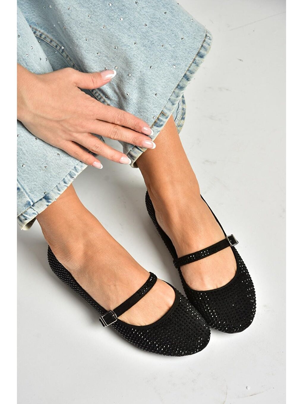 U7266280 Siyah Kadın Babet-3