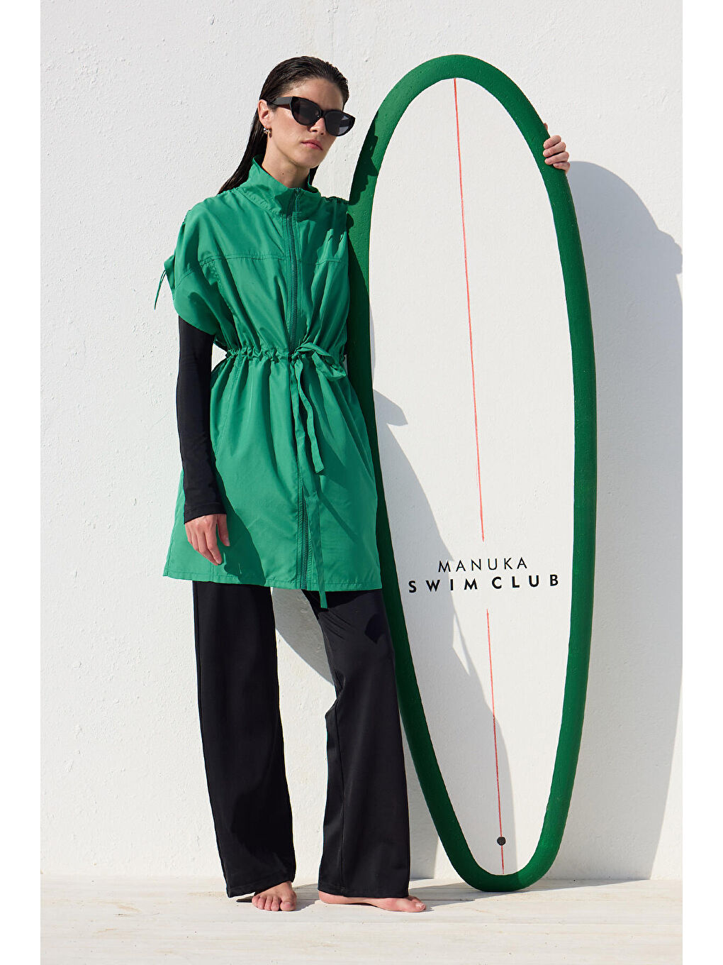 Yeşil Tesettür Mayo Yelek