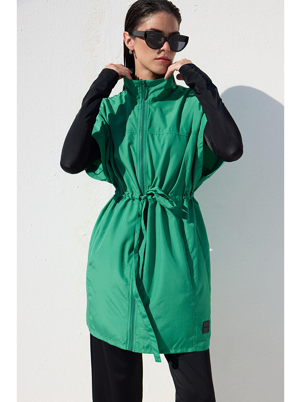 Yeşil Tesettür Mayo Yelek-1