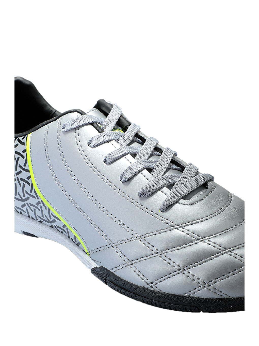 HINO HS Erkek Halı Saha Gri / Siyah Futbol Ayakkabısı-3