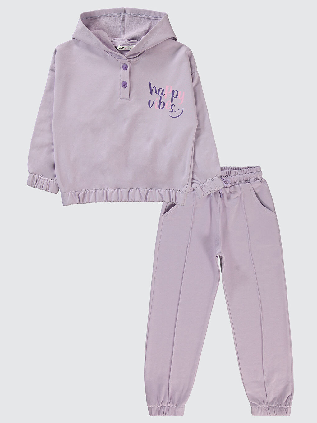 Mor Girls Kız Çocuk Eşofman Takımı 6-9 Yaş Nazik Lavanta