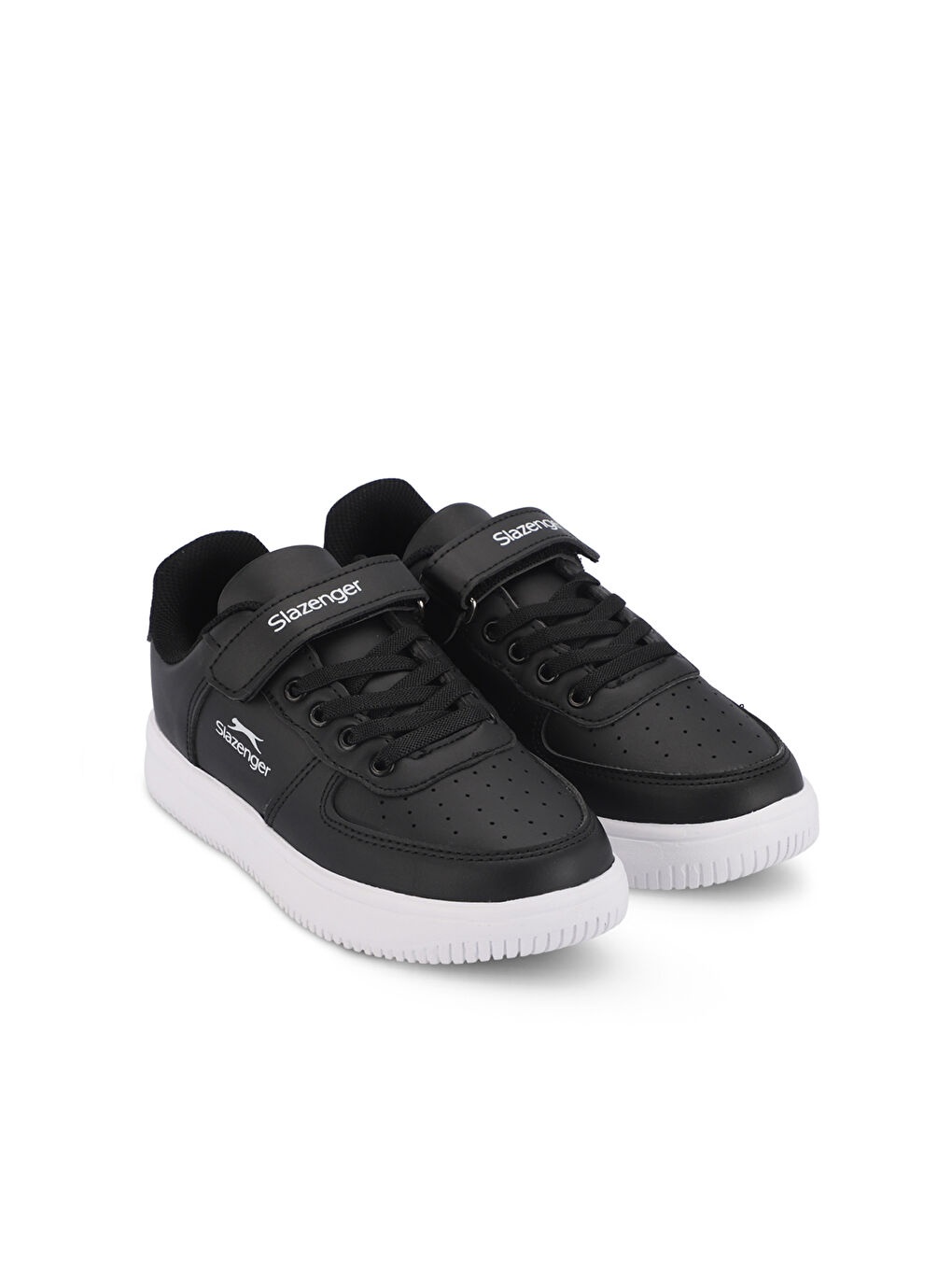 PASCHAL I Unisex Çocuk Cırt Cırtlı Siyah / Beyaz Günlük Spor Ayakkabısı-1