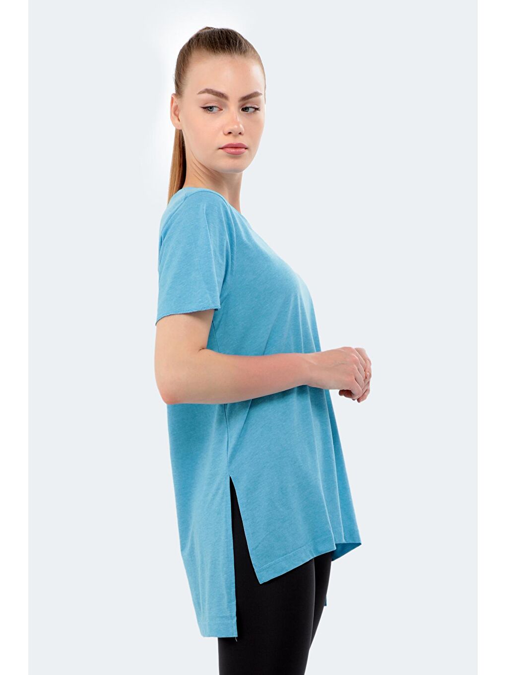 MERILYN Kadın Tişört Mavi-2
