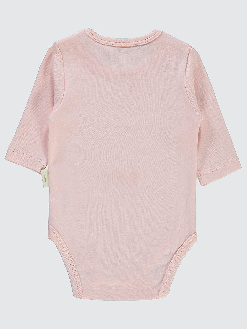 Baby Bebek Organik Çıtçıtlı Badi 0-18 Ay Pembe-1