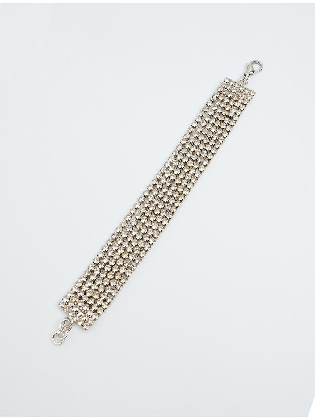 Gri Gümüş Taşlı Bileklik