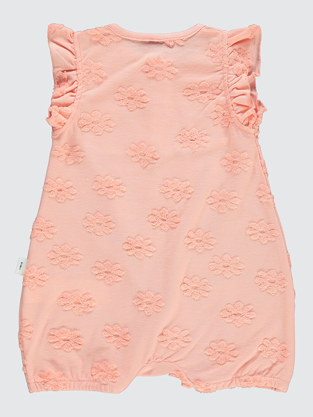 Pembe Kız Bebek Tulum 6-18 Ay Pudra-1