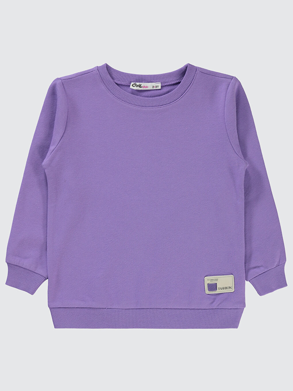 Lila Kız Çocuk Sweatshirt 2-5 Yaş Meta Leylak