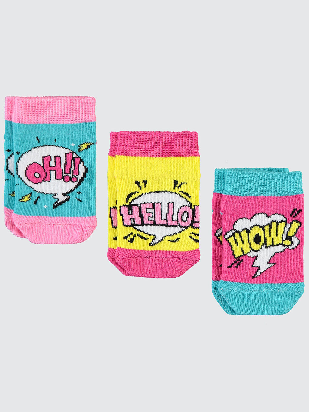 Civil Girls Kız Çocuk Patik Çorap 22 Yaş Pembe