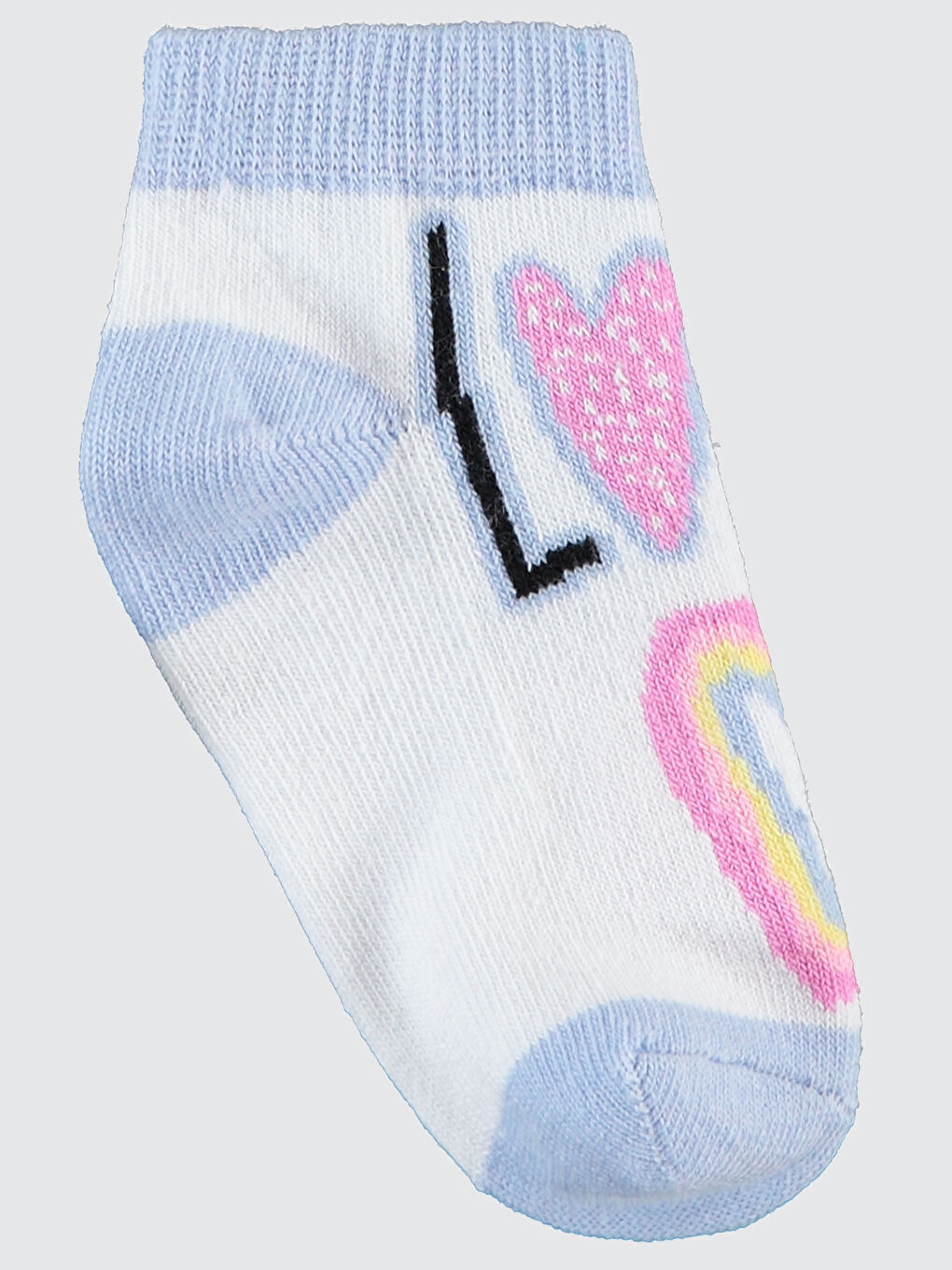 Girls Kız Çocuk 3'lü Patik Çorap 3-12 Yaş Lila-2