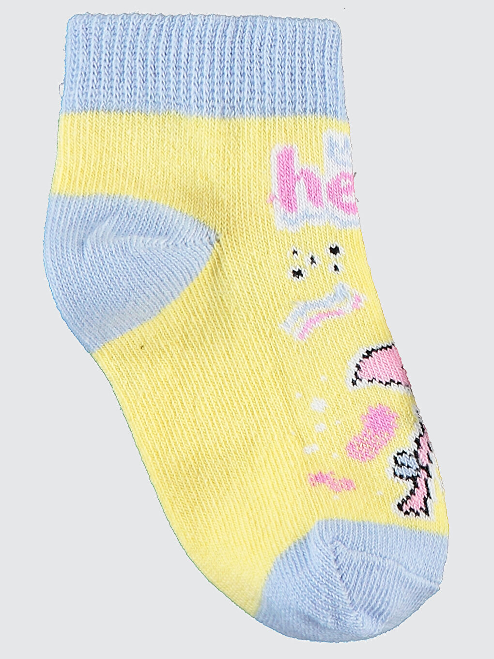 Girls Kız Çocuk 3'lü Patik Çorap 3-12 Yaş Lila-4