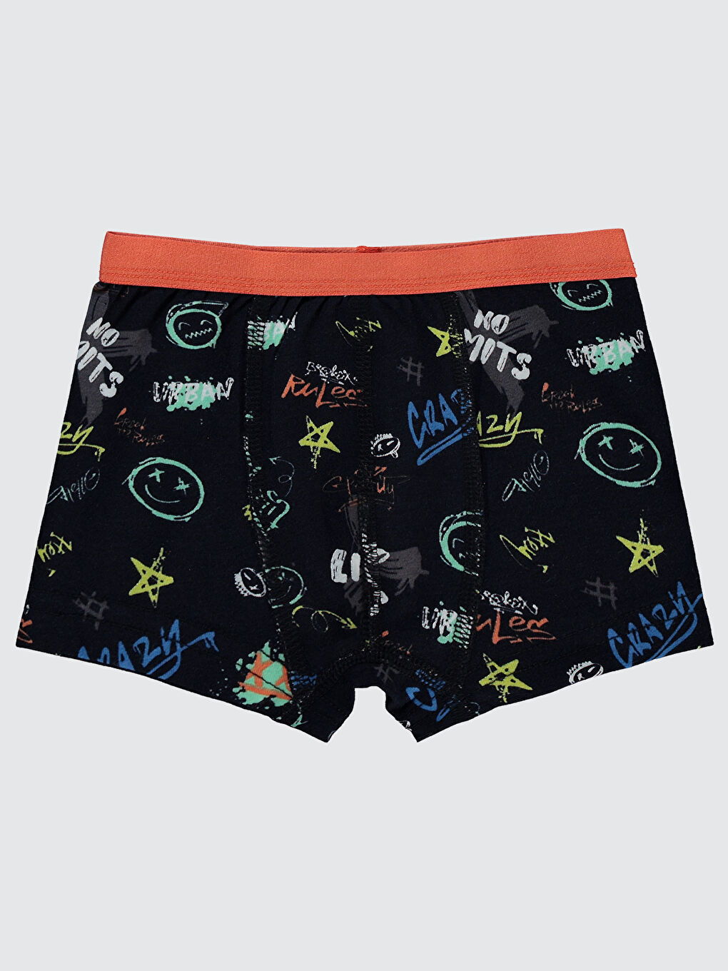 Boys Erkek Çocuk 3'lü Boxer Set 2-10 Yaş Siyah-4