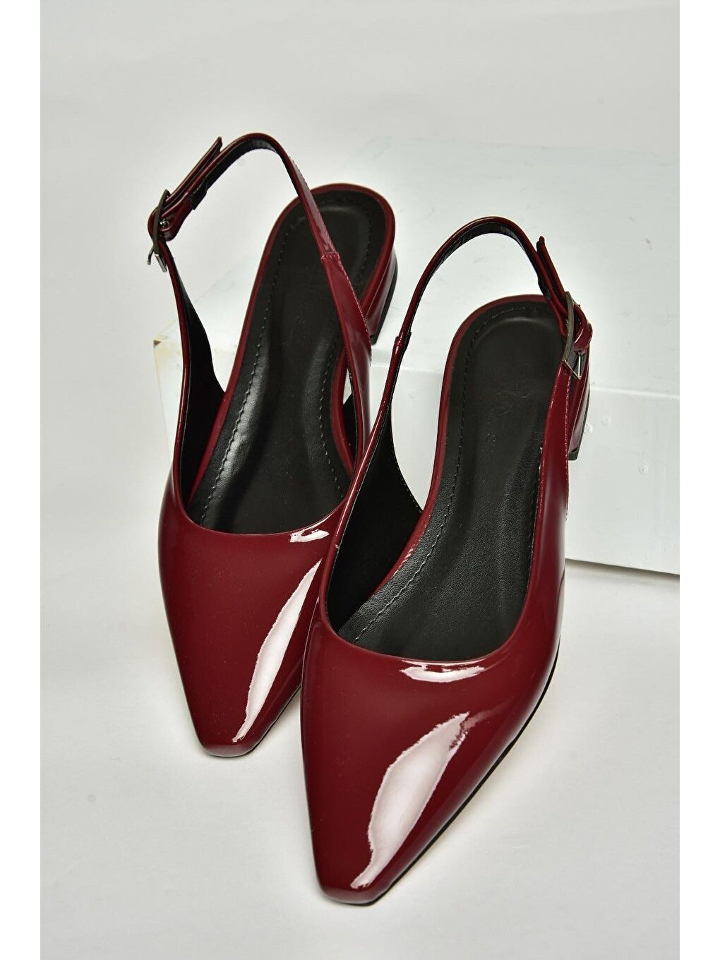 U4046022 Bordo Kadın Topuklu Ayakkabı