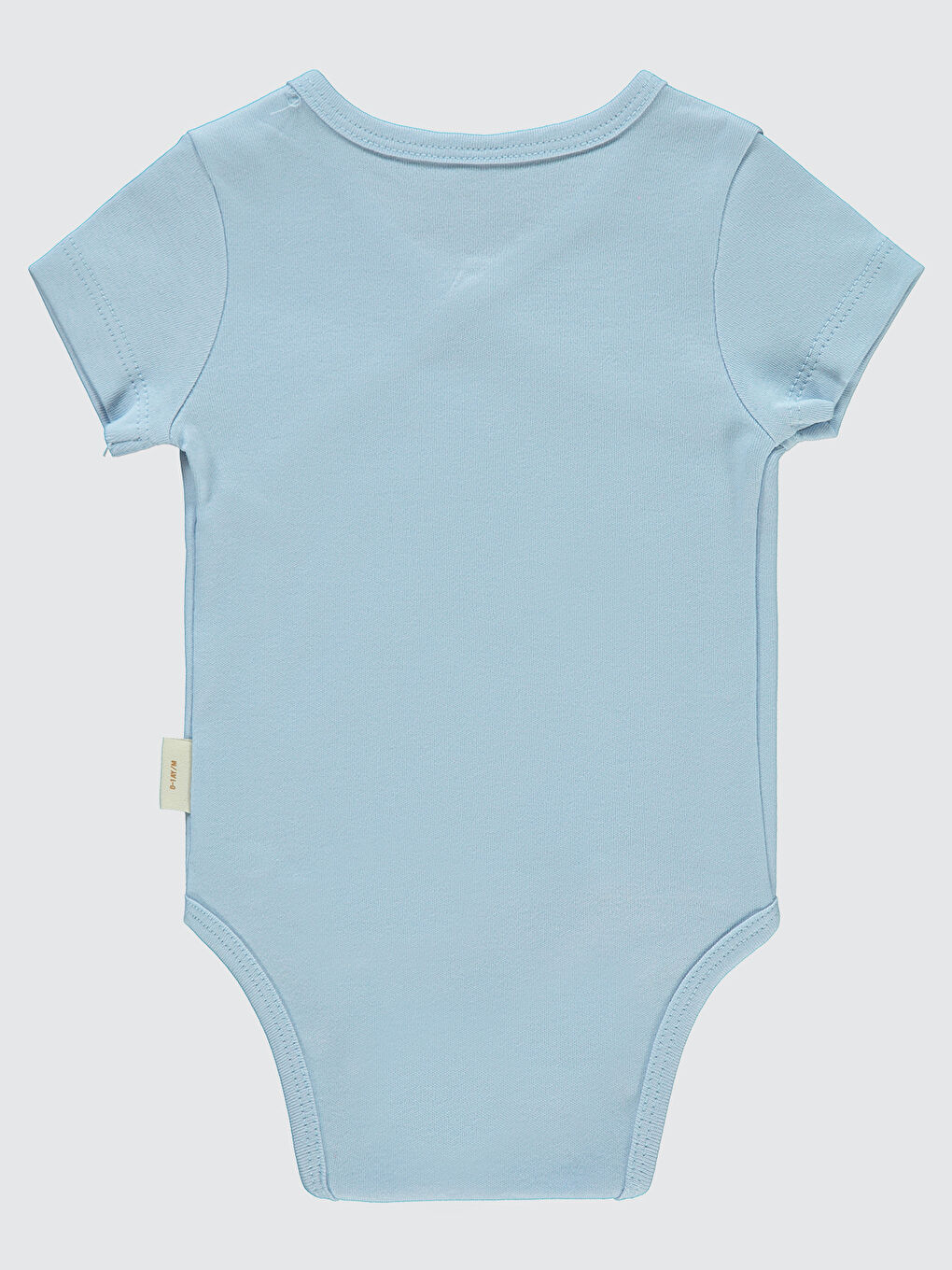 Baby Bebek Organik Çıtçıtlı Badi 0-3 Ay Mavi